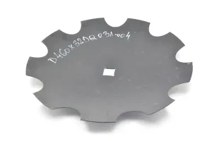 Disc crestat OFAS cu gaura patrata, diametru 460 mm, grosime 3.2 mm, marime gaura 31 mm