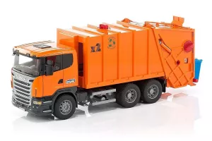 Jucarie Bruder, camion pentru colectarea gunoiului Scania R-Series, 1:16, 620x185x264 mm # 03560