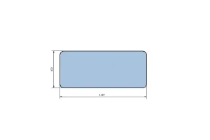 Geam Spate Superior 1110X472 U650