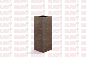 Ghiveci Struttura High Cube, 40x40x100 cm, maro # F5094