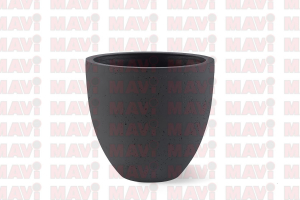 Ghiveci Grigio Egg Pot, 32x29 cm, antracit # F878