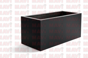 Ghiveci Argento Box, 60x20x20 cm, negru # F1801B