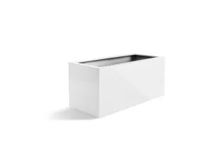 Ghiveci Argento Box, 60x30x30 cm, alb # F006
