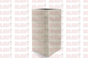 Ghiveci Grigio High Cube, 40x40x100 cm, alb # F1642
