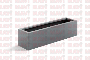Ghiveci Argento Small Box, 60x15x15 cm, gri # F1089