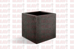 Ghiveci Struttura Cube, 30x30x30 cm, maro inchis # F5103