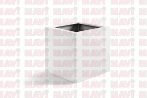 Ghiveci Argento Cube, 30x30x30 cm, alb # F019