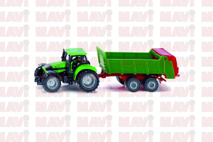 Jucarie Siku, tractor cu distribuitor universal, 1:87, 184x54x34 mm # 1673