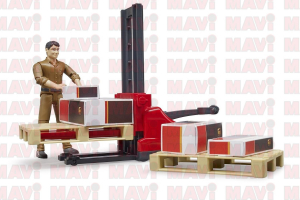 Jucarie set figurine logistica Ups cu cutii
