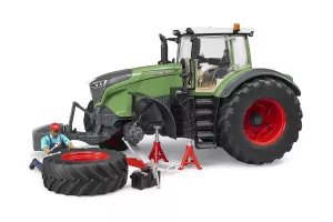 Jucarie Bruder, tractor Fendt 1050 Vario cu mecanic si echipament pentru atelier, 1:16, 456x198x225 mm # 04041
