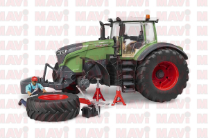 Jucarie Bruder, tractor Fendt 1050 Vario cu mecanic si echipament pentru atelier, 1:16, 456x198x225 mm # 04041