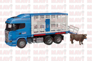 Jucarie Bruder, camion transport animale Scania seria R # 60003549