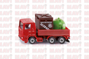 Jucarie Siku, camion transport gunoi recliclat, 1:64, 80x28x43 mm # 0828