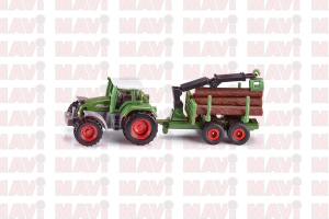 Jucarie Siku, tractor cu remorca forestiera, 1:87, 147x38x96 mm # 1645
