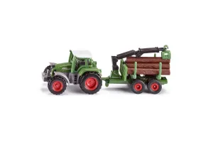 Jucarie Siku, tractor cu remorca forestiera, 1:87, 147x38x96 mm # 1645