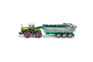 Jucarie Siku, tractor Class Xerion cu cisterna, 1:87, 226x75x54 mm # 1827
