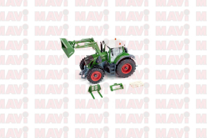 Jucarie Siku tractor Fendt 933 Vario cu incarcator frontal si aplicatie pentru control cu bluetooth 1:32, 245x90x121 mm # 6793