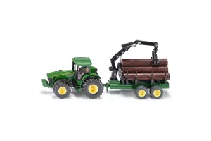 Jucarie Siku, tractor cu remorca forestiera, 1:50, 255x53x108 mm # 1954