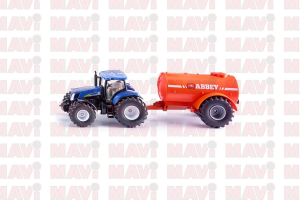 Jucarie Siku, tractor New Holland cu cisterna, 1:50, 277x105x70 mm # 1945