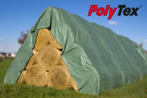 Prelata protectie baloti verde Polytex, lungime 25 m, latime 12 m, grosime 140 kg/mp # 27120250