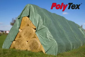 Prelata protectie baloti verde Polytex, lungime 25 m, latime 12 m, grosime 140 kg/mp # 27120250