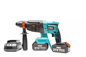 Mașină de găurit cu percuție cu acumulator PSU #  KE – EHL2126, 21V, 3000 mAh